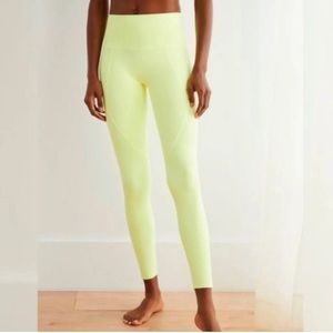 Aerie 7/8 neon yellow leggings